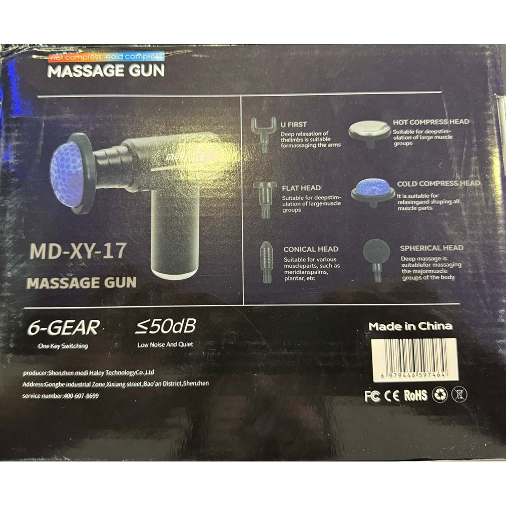 MDHL ŞARJLI MASAJ ALETİ 6 PARÇA MD-XY-17