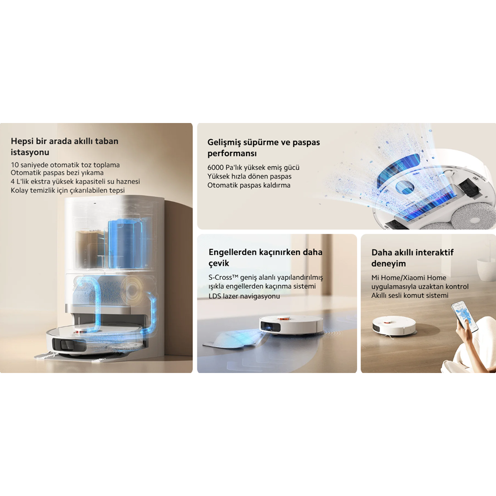 XİAOMİ X20 PLUS VACUUM/MOP ROBOT SÜPÜRGE