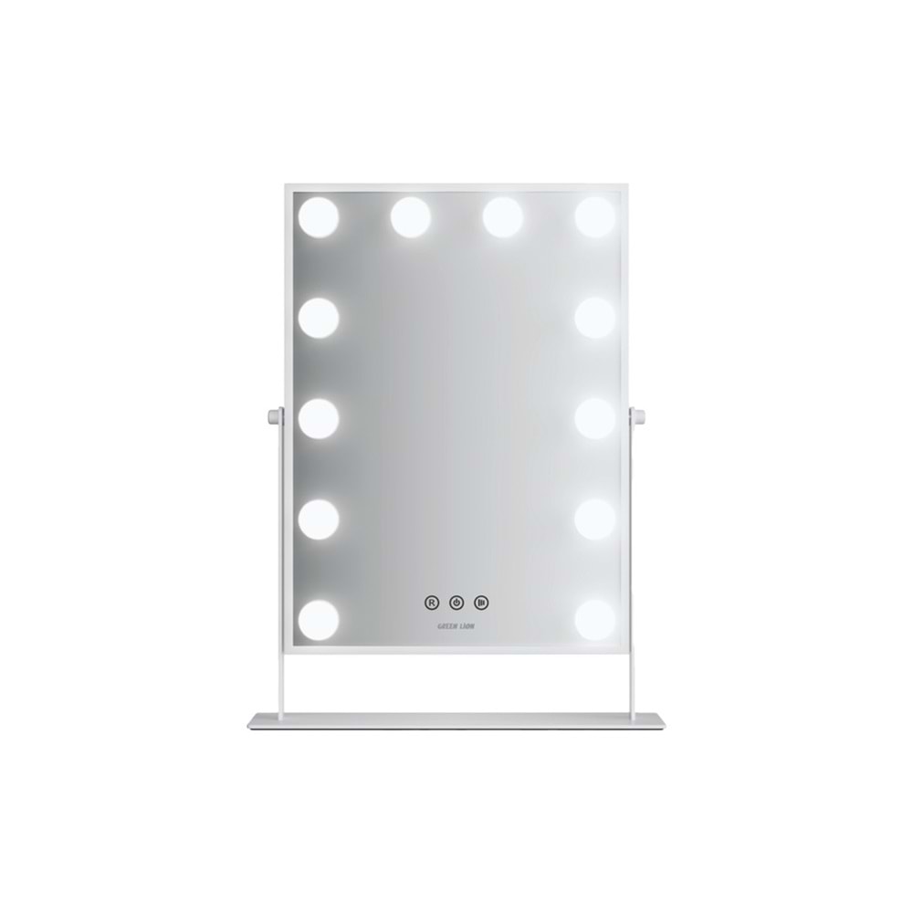 GREEN LİON GNGLMAKE9WH GLAM SHİNE MAKEUP MİRROR 9 LED LİGHTS WHİTE