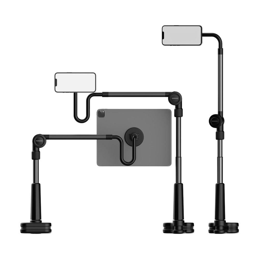 PORODO LAZY MAN STAND WİTH MAGNETIC SUCTION PD-LMGS92-BK