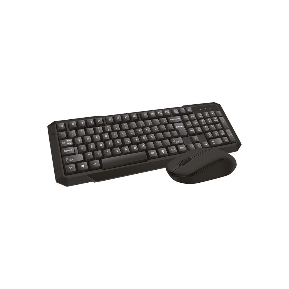 SUNİX WİRELESS KLAVYE MOUSE SET SİYAH KL-10