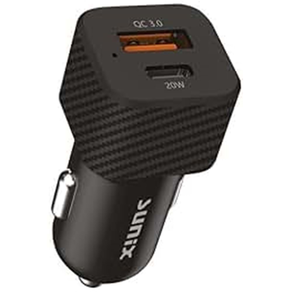 SUNİX 43W ARABA ŞARJERİ 3.0A S-322