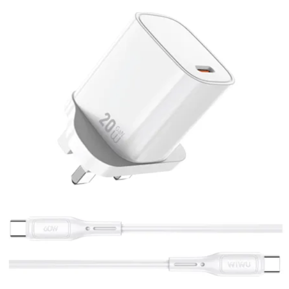 WİWU ESSEN SERİSİ 20W HIZLI ŞARJ SETİ TYPE-C KABLOLU G007