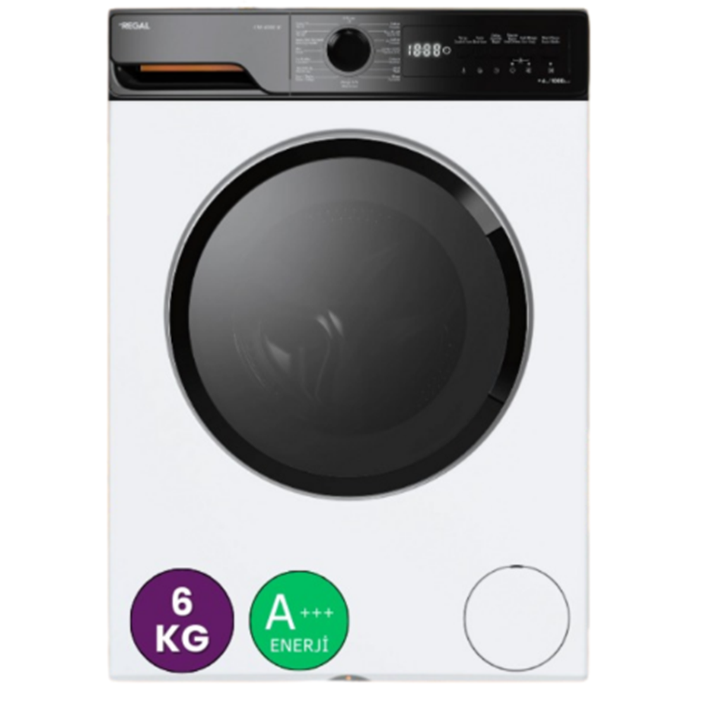 REGAL CMI 6002W 6 KG BEYAZ INVERTER ÇAMAŞIR MAKİNESİ