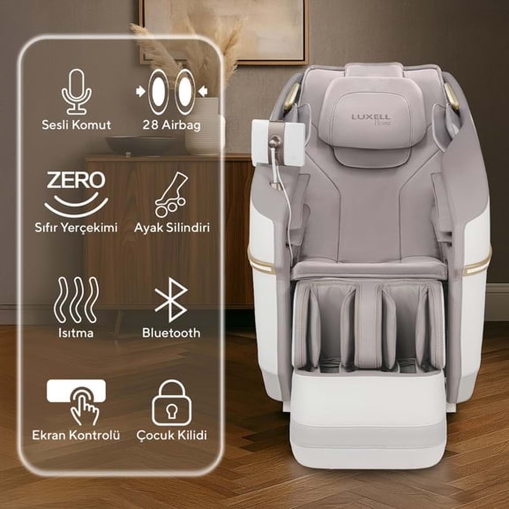 LUXELL 22 OTOMATİK PROGRAMLI ISITMALI MASAJ KOLTUĞU LXMC-01