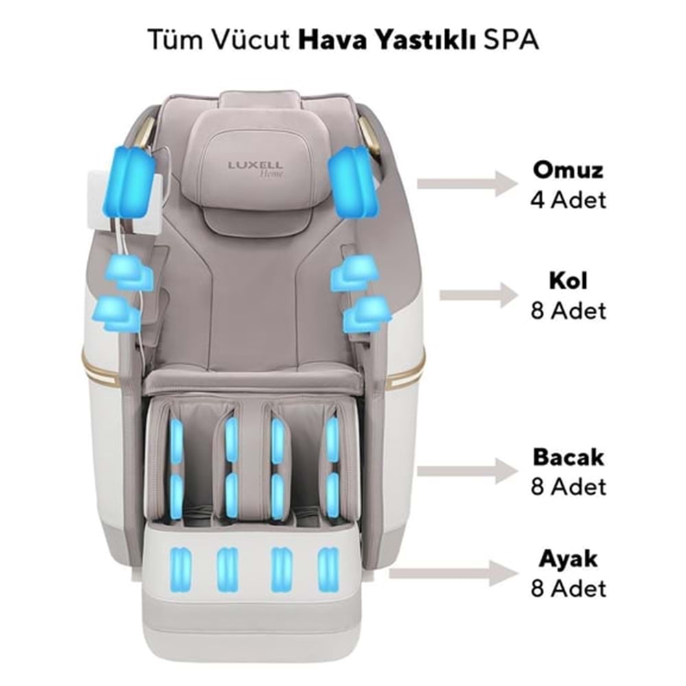 LUXELL 22 OTOMATİK PROGRAMLI ISITMALI MASAJ KOLTUĞU LXMC-01