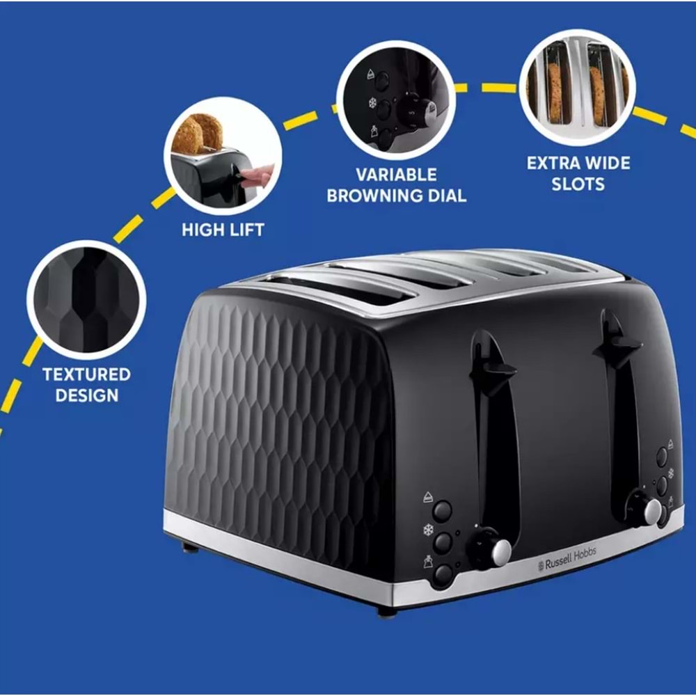 RUSSELL HOBBS 26071 HONEYCOMB EKMEK KIZARTMA MAKİNESİ