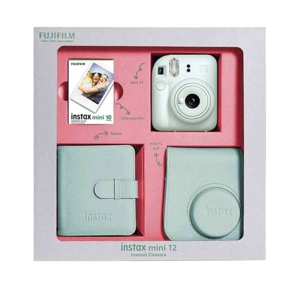 FUJİFİLM İNSTAX MİNİ 12 GREEN BUNDLE