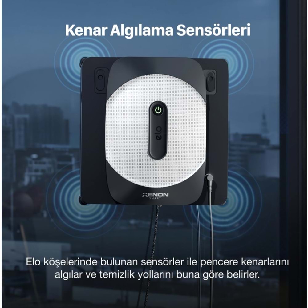 XENON SMART X8681 ULTRA SESSİZ BLUETHOOTH ELO CAM TEMİZLEME ROBOTU