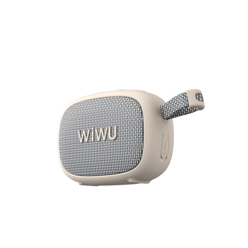 WİWU GO FUN TAŞINABİLİR BLUETOOTH BEYAZ HOPARLÖR – IPX6 SUYA DAYANIKLI