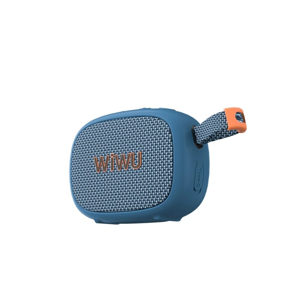 WİWU GO FUN TAŞINABİLİR BLUETOOTH MAVİ HOPARLÖR – IPX6 SUYA DAYANIKLI