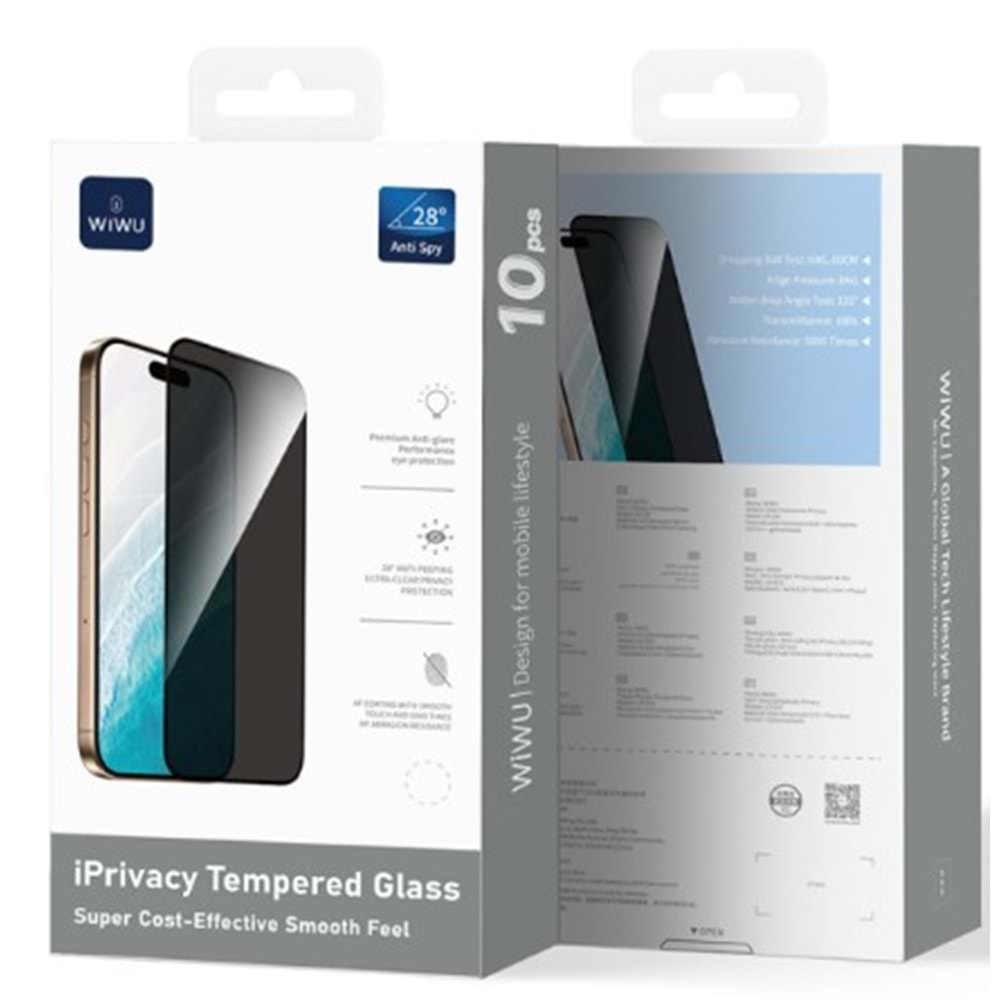 WİWU İPHONE 17 PROMAX HAYALET KIRILMAZ CAM GT015