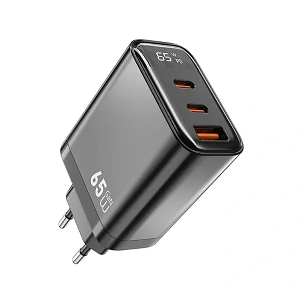 WİWU FİREFLY 65W HIZLI ŞARJ 2X TYPE-C & USB G012