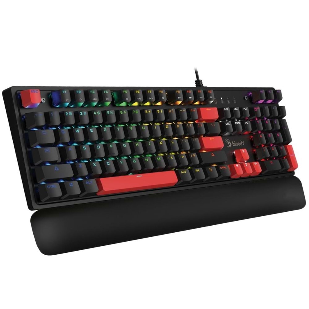 BLOODY S515R BİLEK DESTEKLİ RGB Q OYUNCU KLAVYESİ