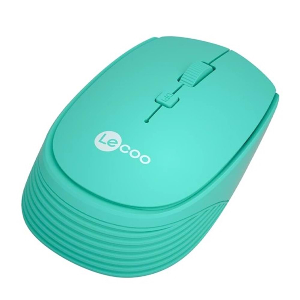 LECOO WS202 WİRELESS MOUSE TURKUAZ