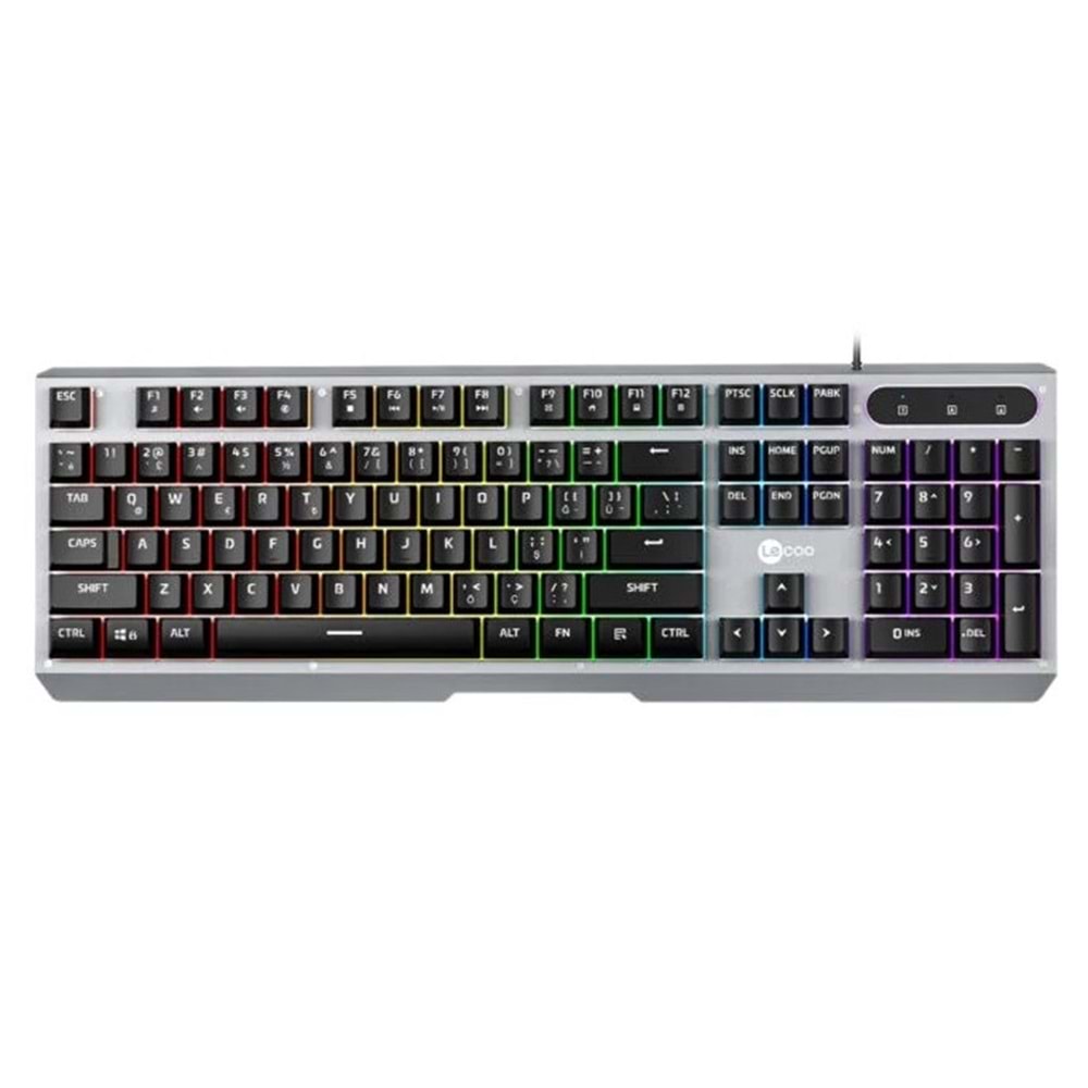 LECOO KB121 USB KABLOLU RAİNBOW MEBRAN Q KLAVYE