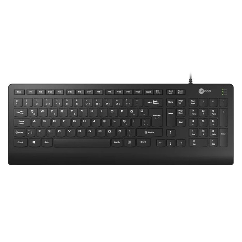 LECOO KB103 KABLOLU Q KLAVYE SİYAH
