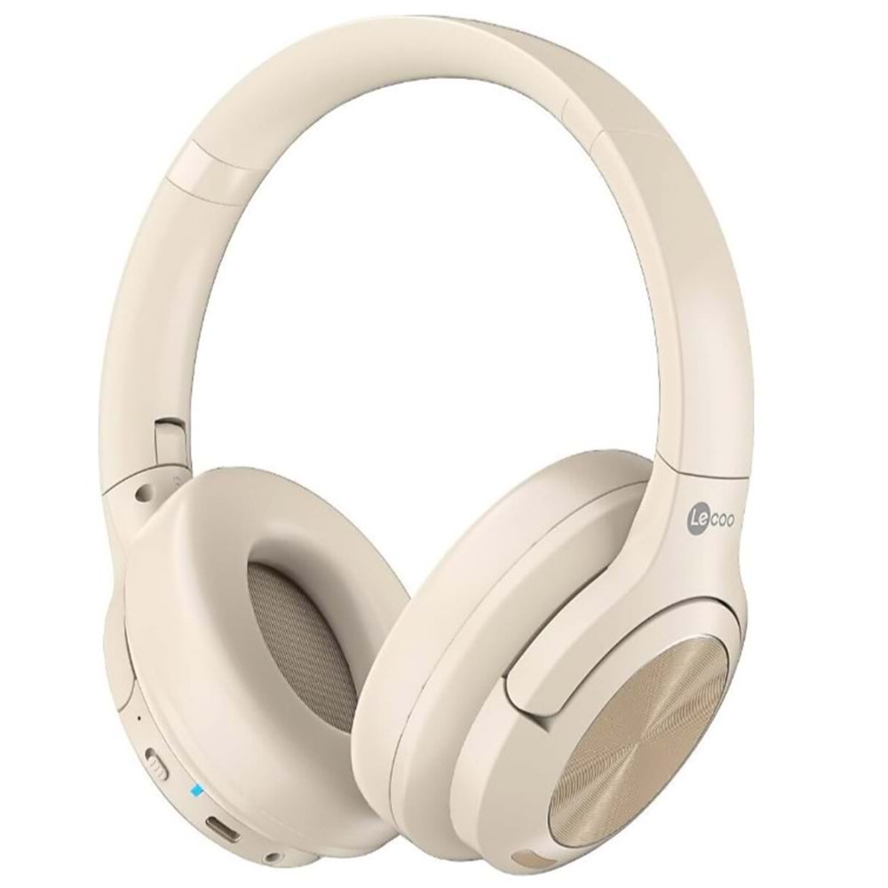 LECOO ES208 MİKROFONLU BLUETOOTH KULAKLIK KREM RENGİ