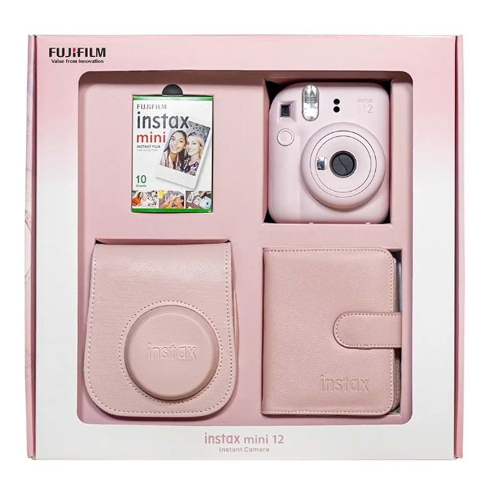 FUJİFİLM İNSTAX MİNİ 12 PİNK BUNDLE