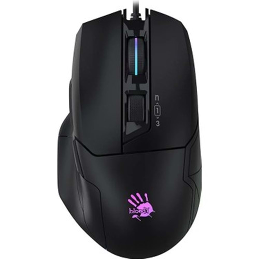 BLOODY W70 MAX 10K CPI OPTİK RGB GAMİNG MOUSE SİYAH