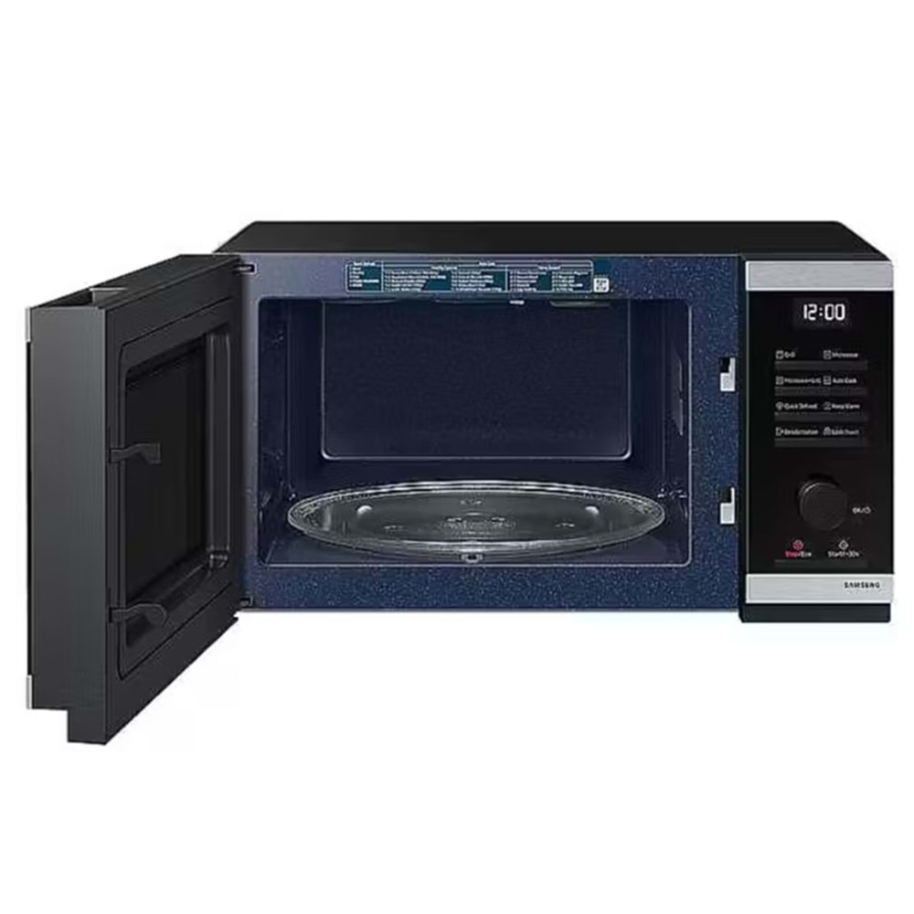 Samsung MG23DG4524ATE2 23L 800W Grill Özellikli Siyah Dijital Mikrodalga Fırın – Auto Cook & Hızlı Çözme
