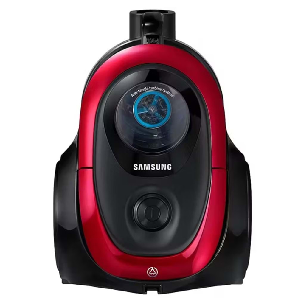 Samsung VC07M2110SR 700W Toz Torbasız Süpürge - 1.5L Hazne, Anti-Tangle Türbin, Kırmızı/Siyah