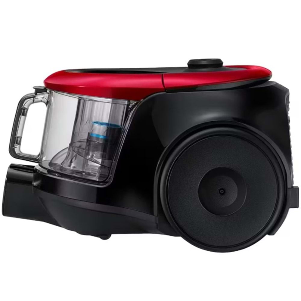 Samsung VC07M2110SR 700W Toz Torbasız Süpürge - 1.5L Hazne, Anti-Tangle Türbin, Kırmızı/Siyah