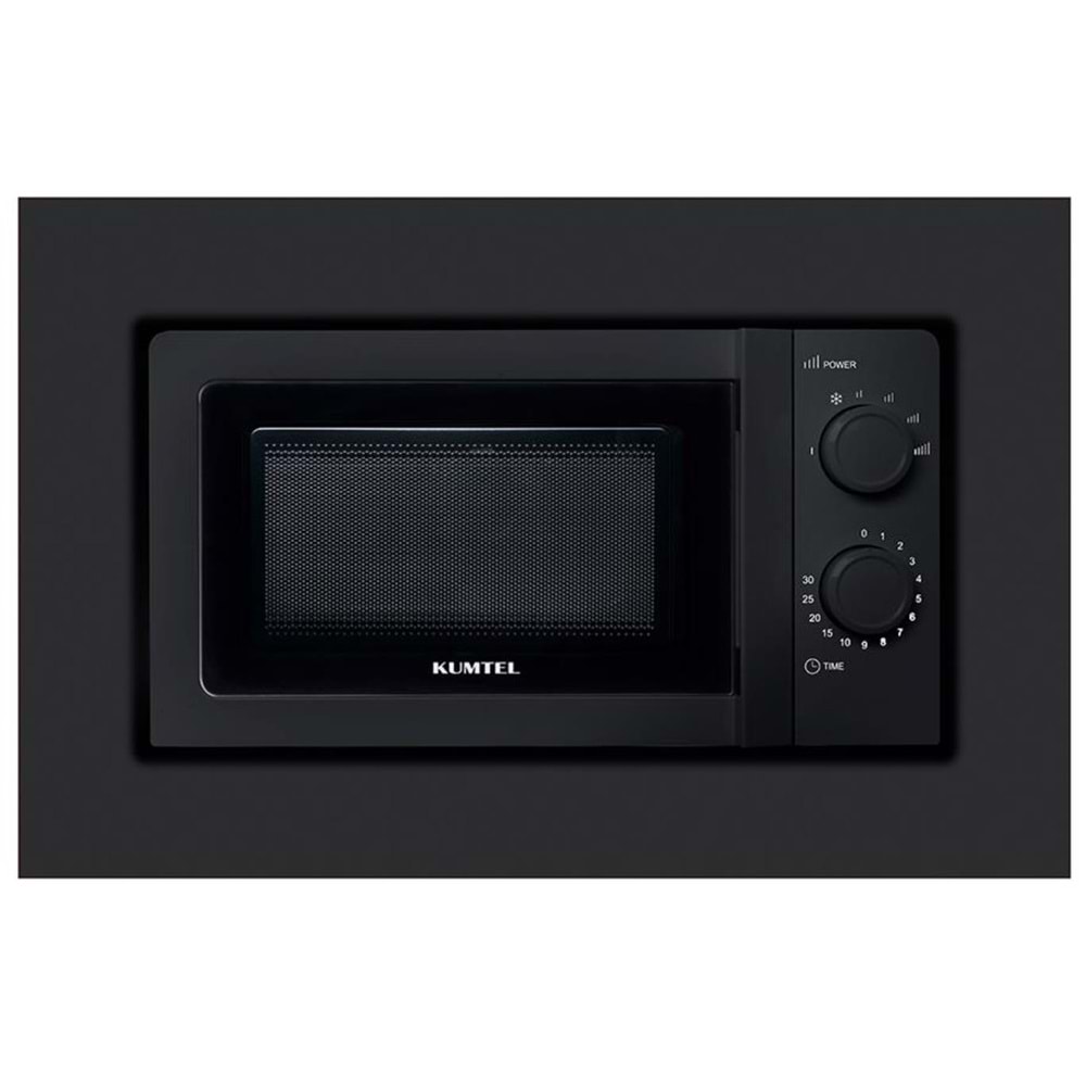 KUMTEL 20 LİTRE ANKASTRE MİKRODALGA SİYAH