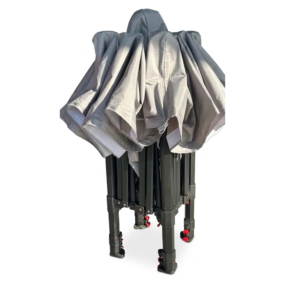 GAZEBO 3X3 İSKELET BAGAJ BOY ÇELİK 40MM VE TENTE