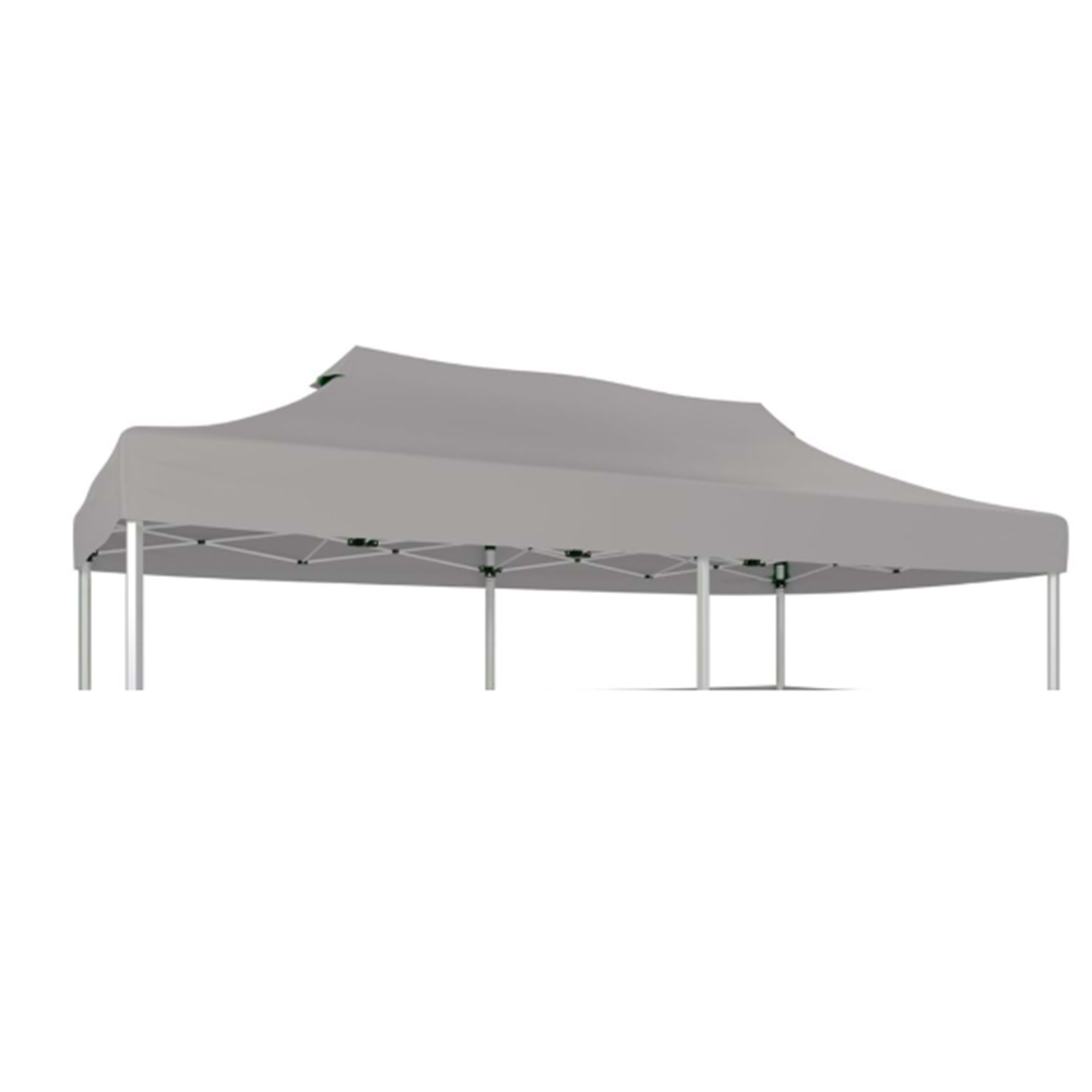 GAZEBO ÜST TENTE AÇIK GRİ ÇELİK 3X4.5 İSKELET VE TENTE