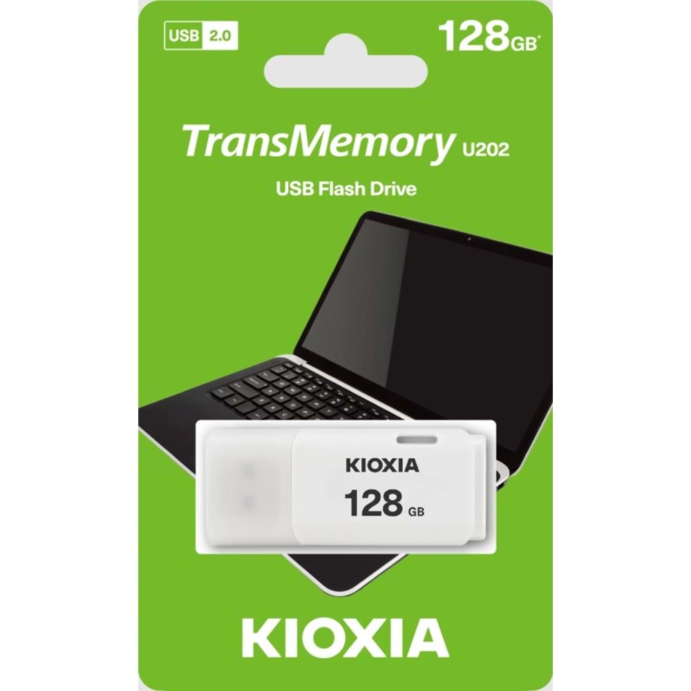 KİOXİA U202 2.0 128GB USB BELLEK BEYAZ