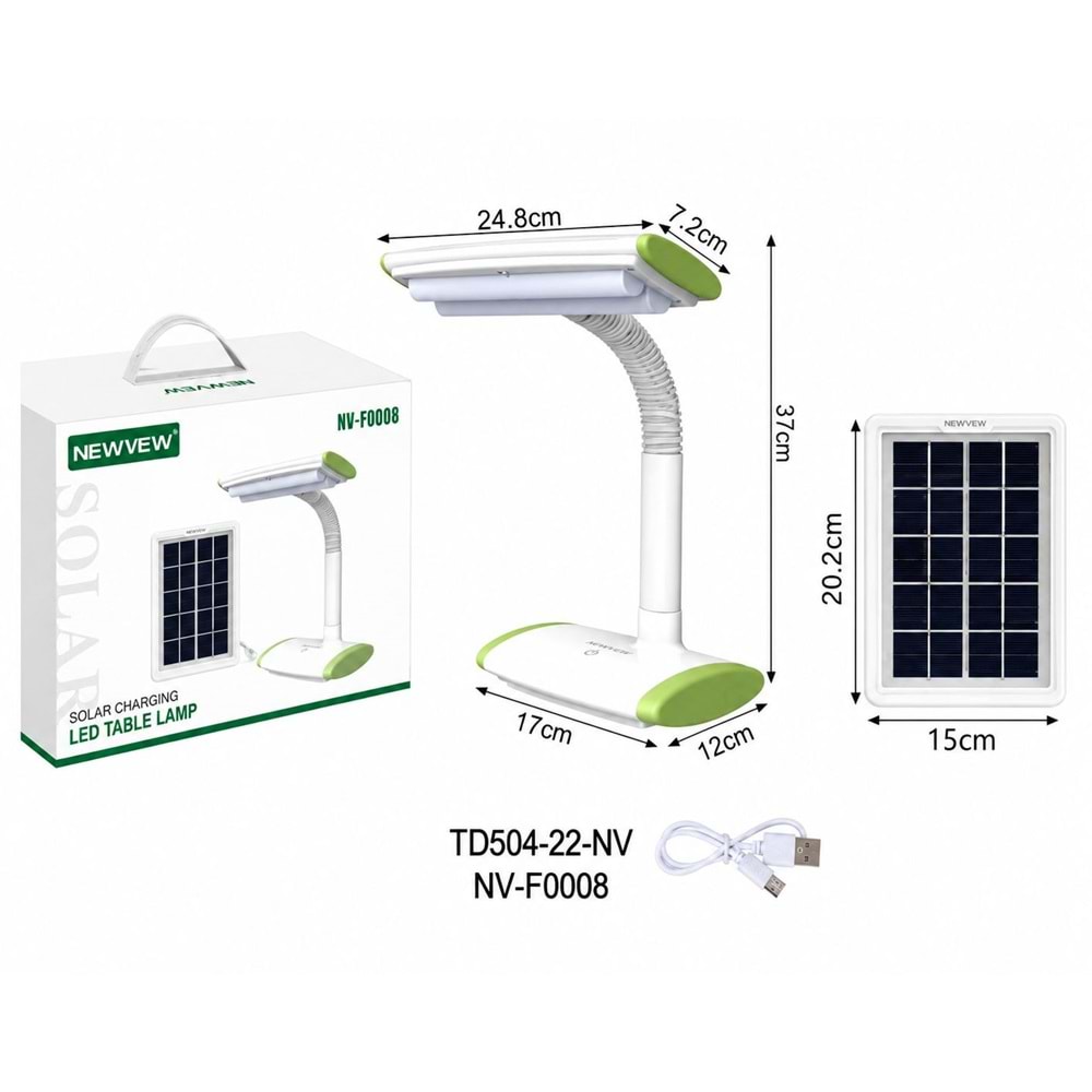 NEWVEW NV-F0008 SOLAR GÜNEŞ ENERJİLİ LED IŞIK 3.5W
