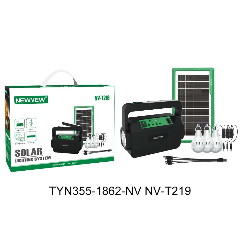NEWVEW NV-T219 SOLAR GÜNEŞ ENERJİLİ AYDINLATMA SİSTEMİ