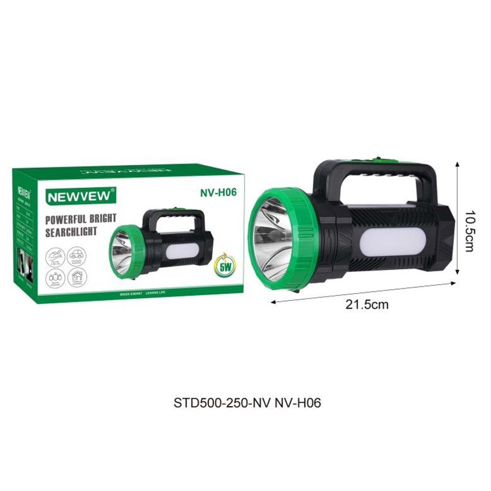 NEWVEW NV-H06 ŞARJLI LED IŞIK 2X1200MAH