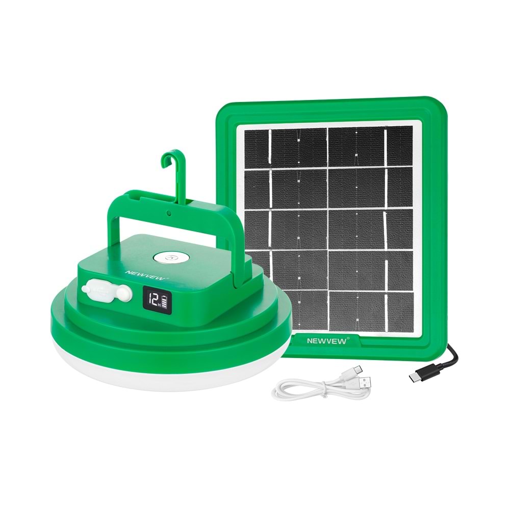 NEWVEW NV-T227 SOLAR GÜNEŞ ENERJİLİ ACİL DURUM IŞIĞI 5200MAH