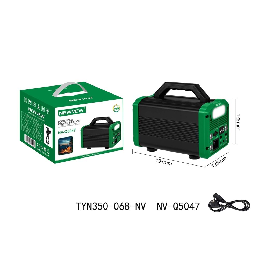 NEWVEW NV-Q5047 TAŞINABİLİR SOLAR GÜÇ KAYNAĞI / JENERATÖR
