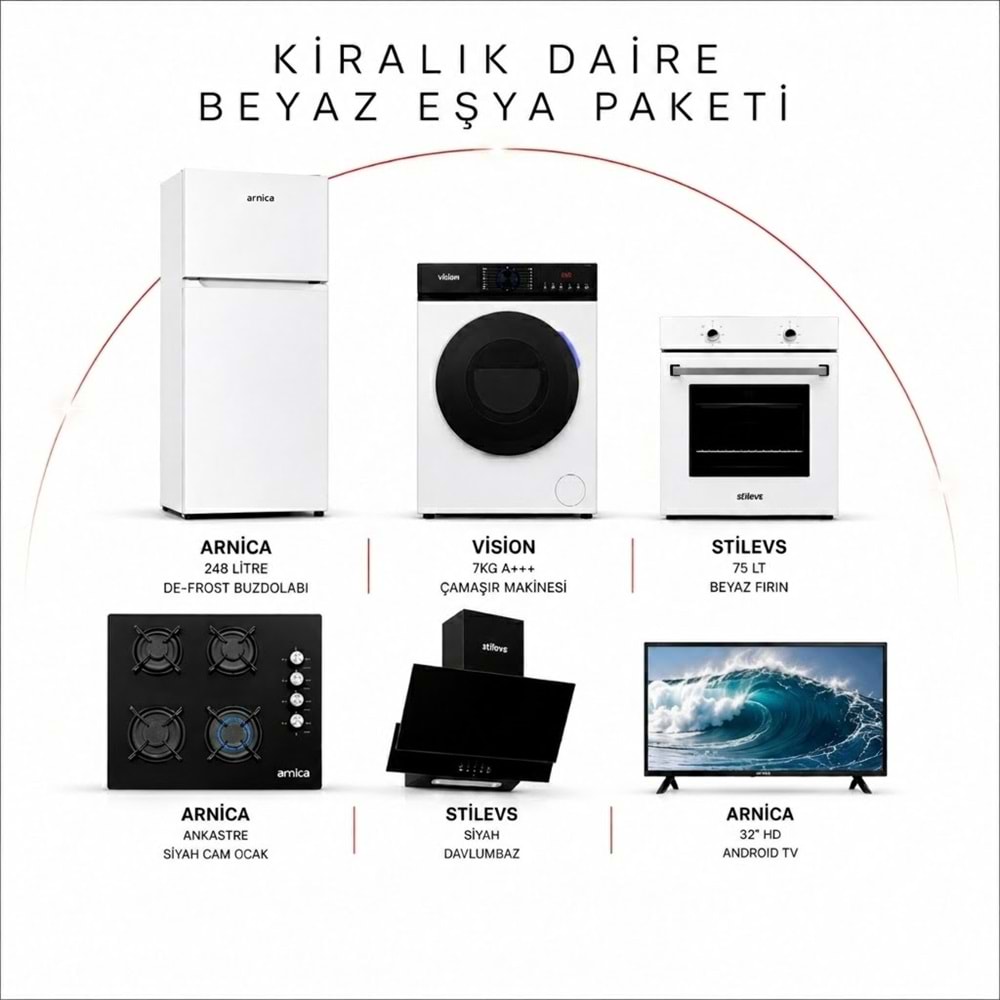 BEYAZ EŞYA PAKET KİRALIK DAİRE