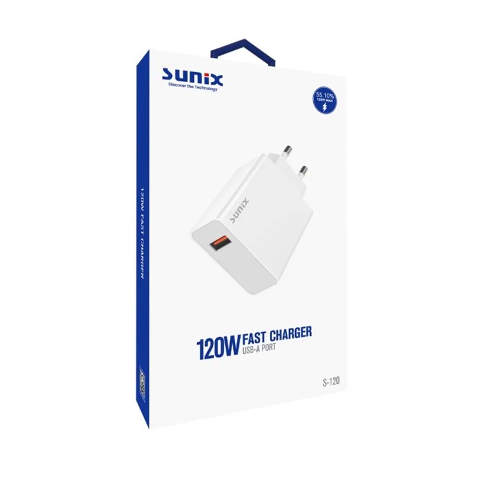 SUNİX S120 120W HIZLI ŞARJ ADAPTÖRÜ