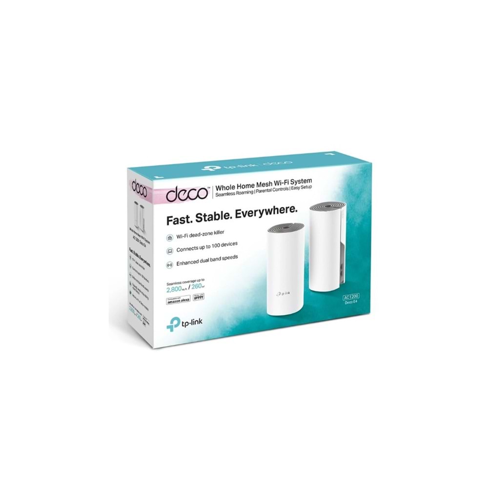 TP-LİNK DECO E4-2P ELİ WİFİ SİSTEMİ 1200MPS
