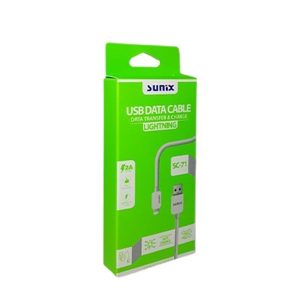 SUNİX SC71 LİGHTNİNG ŞARJ KABLOSU