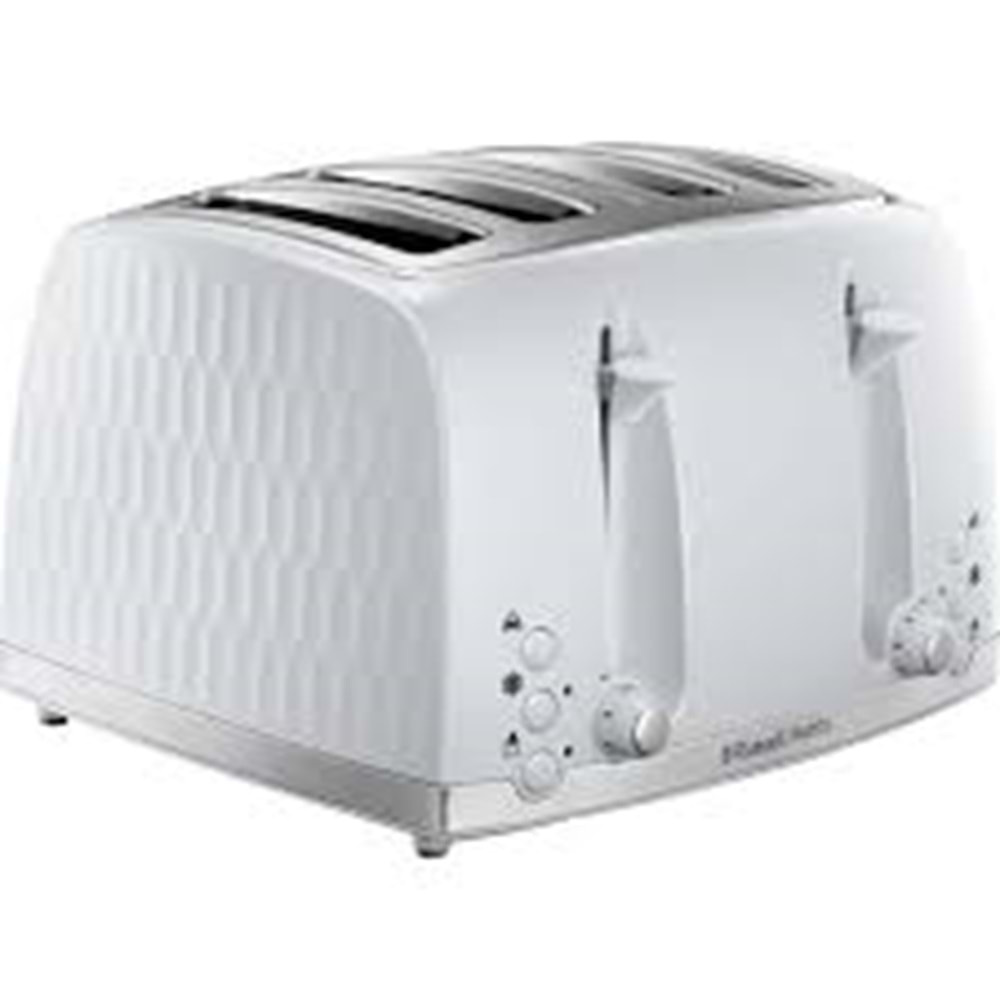 RUSSELL HOBBS 26070 HONEYCOMB KOLLEKSİYON 4 DİLİM EKMEK KIZARTMA MAKİNESİ BEYAZ