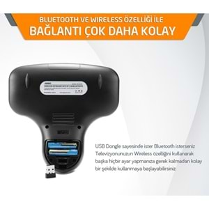 EVEREST KB-261BT KABLOSUZ KLAVYE/MOUSE SET SİYAH
