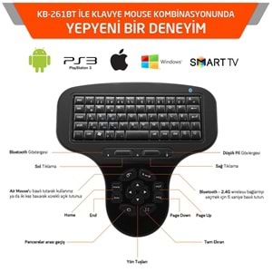 EVEREST KB-261BT KABLOSUZ KLAVYE/MOUSE SET SİYAH