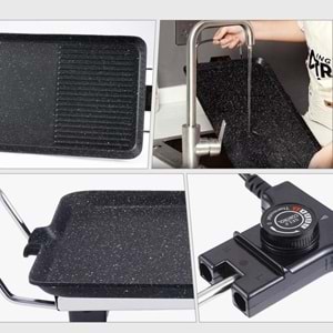 WİNNİNG STAR ST-9762 ELECTRİC GRİLL PAN 1600WATT