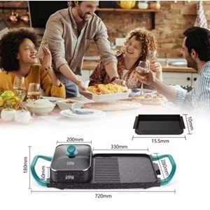 WİNNİNG STAR ST-9814 2in1 HOT POT WİTH GRİLL