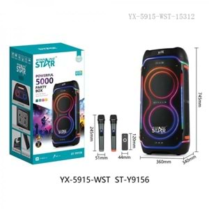 WİNNİNG STAR ST-Y9156 5000 PARTY BOX HOPARLÖR