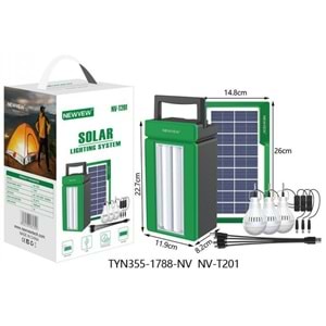 NEWVEW NV-T201 SOLAR ENERJİLİ IŞIKLANDIRMA SİSTEMİ