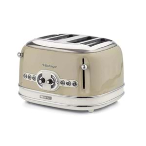ARİETE 0156 VİNTAGE 4 DİLİMLİ EKMEK KIZARTMA MAKİNESİ - BEJ