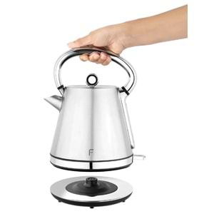 FAKİR PERCY KETTLE GÜMÜŞ 1.7LT