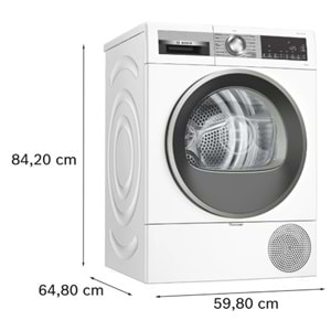 BOSCH WQG25201TR E ENERJİ SINIFI 10KG ISI POMPALI KURUTMA MAKİNESİ BEYAZ